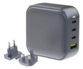 EY-P310A-B 100W GaN 3C1A PD Changable plug Charger