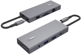 EY-UC1011B 10-in-1 USB C hub