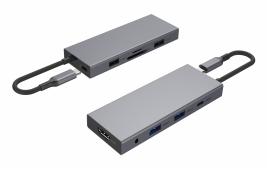 EY-UC1011C 9-in-1 USB C hub