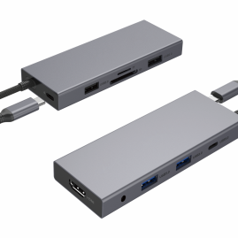 EY-UC1011C 9-in-1 USB C hub