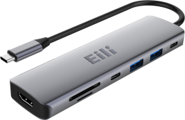 EY-UC707C Pro 7-in-1 USB-C Hub with 140W Power