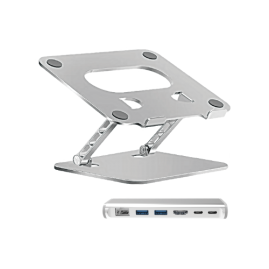 OEM/ODM Adjustable Laptop stand WITH removable HUB